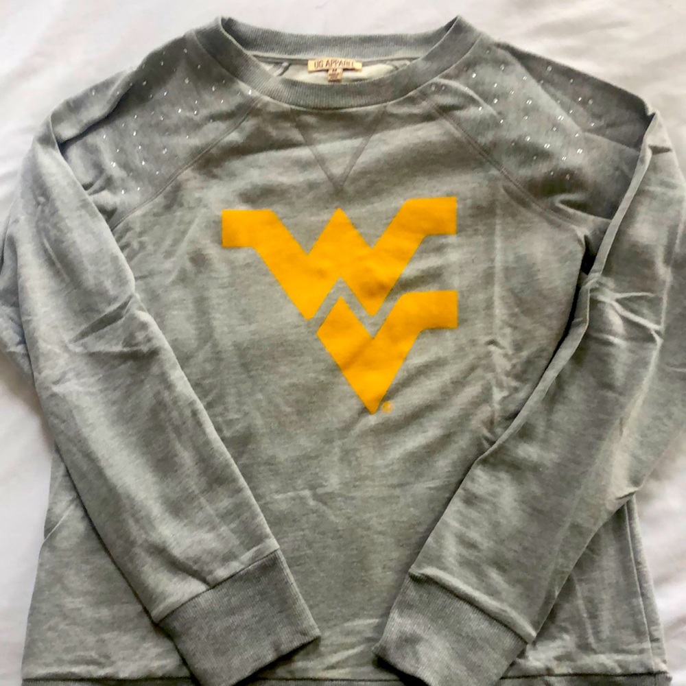 Rhinestone embellished WVU sweatshirt